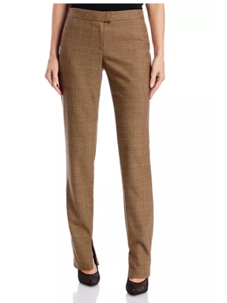 New Rag & Bone Rebecca Glen Plaid Houndstooth Wool-Blend Trousers Pant Ankle Zip